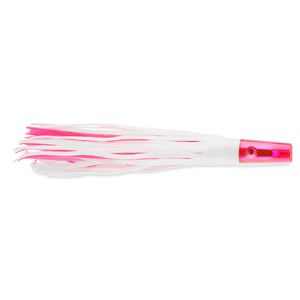 C&H, Express Deep Runner Lure, White/Pink Skirt, Weighted Head, 14 in / 35.5 cm